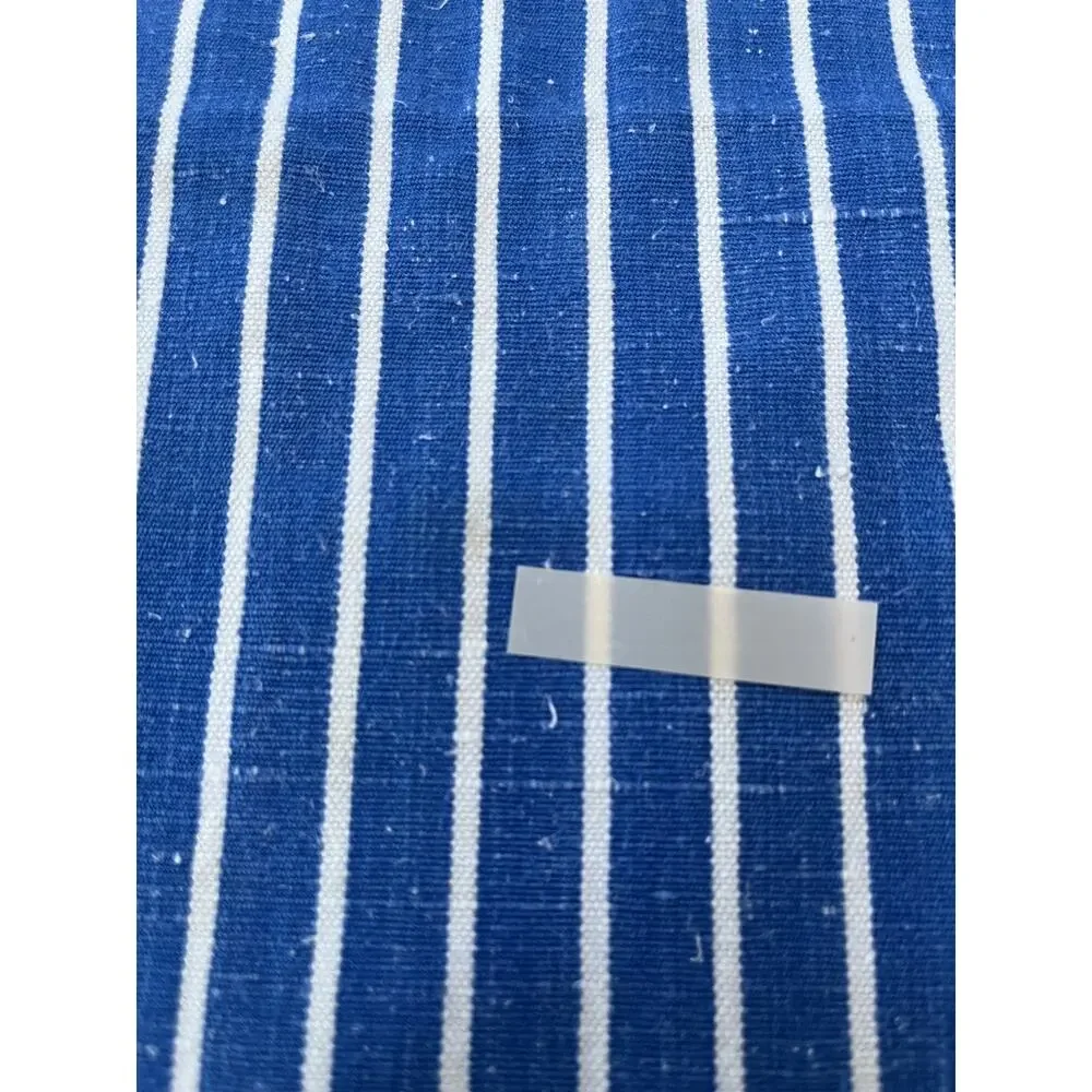 Linen Napkin Set of 4 Blue Striped Pattern 20